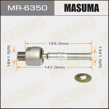 Rotule de direction intérieure, barre de connexion MASUMA MR-6350