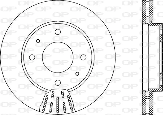 Disque de frein OPEN PARTS BDR1872.20