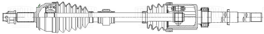 Arbre de transmission TRIALLI AR 1462