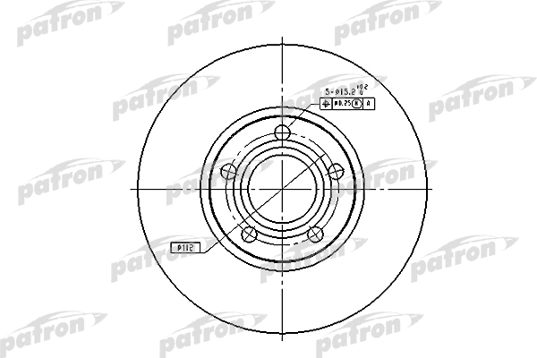 Disque de frein PATRON PBD2651