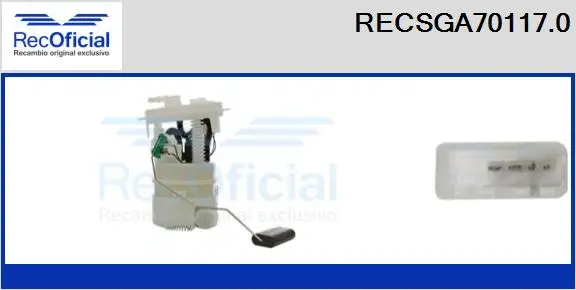 unité d'alimentation de carburant RECOFICIAL RECSGA70117.0