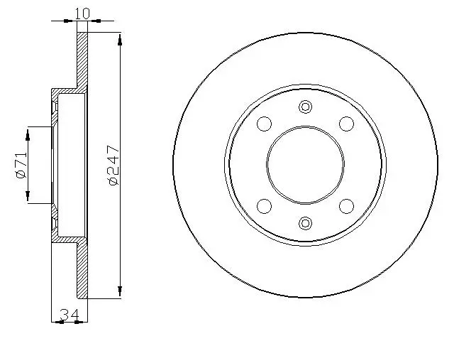 Disque de frein DEEVO BD27080