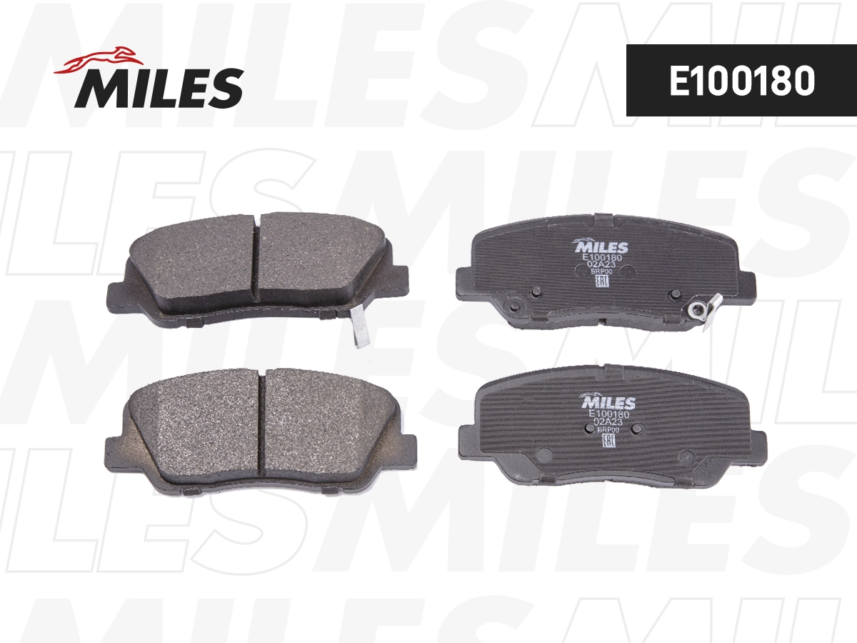 Kit de plaquettes de frein, frein à disque MILES E100180