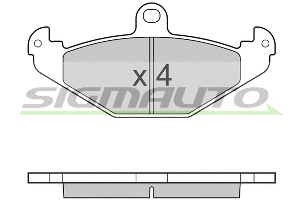 Kit de plaquettes de frein, frein à disque SIGMAUTO SPB033