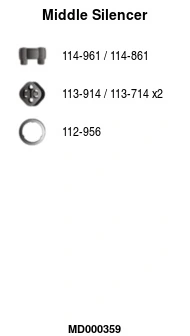 Silencieux central FA1 MD000359