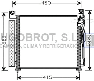 Condenseur, climatisation BUGOBROT 62-KA5065