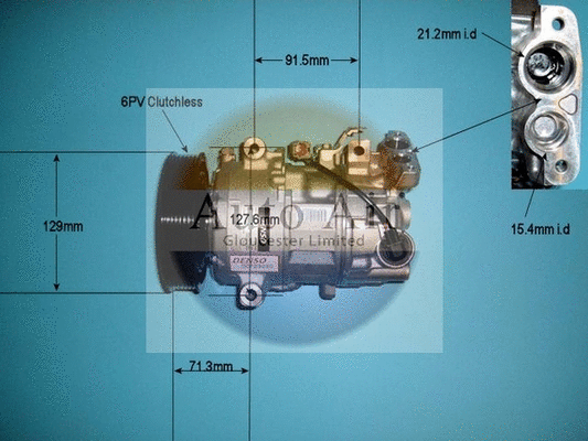 Compresseur, climatisation AUTO AIR GLOUCESTER 14-1272