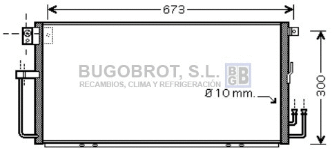 Condenseur, climatisation BUGOBROT 62-SU5064
