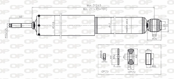 Amortisseur OPEN PARTS SAB8148.11