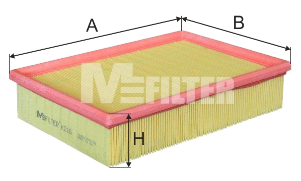 Filtre à air MFILTER K 216