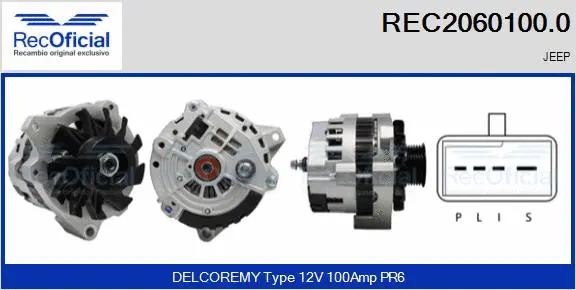 Alternateur RECOFICIAL REC2060100.0