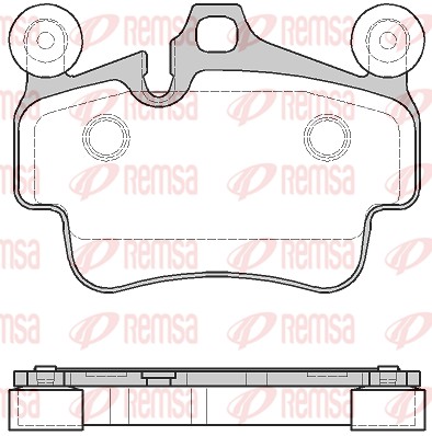 Kit de plaquettes de frein, frein à disque REMSA 0773.20