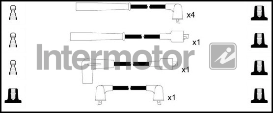 Kit de câbles d'allumage INTERMOTOR 73619
