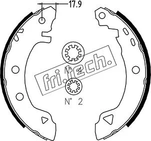 Jeu de mâchoires de frein fri.tech. 1004.007