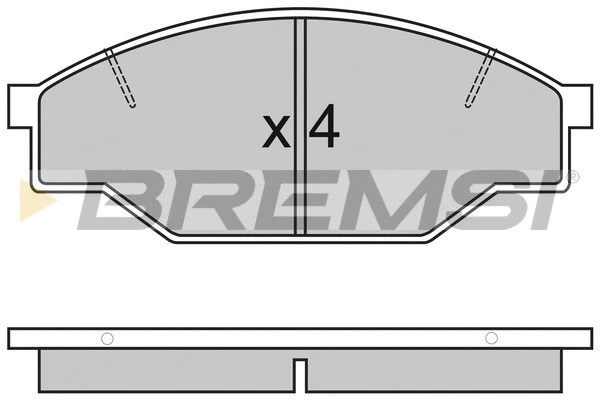 Kit de plaquettes de frein, frein à disque BREMSI BP2322
