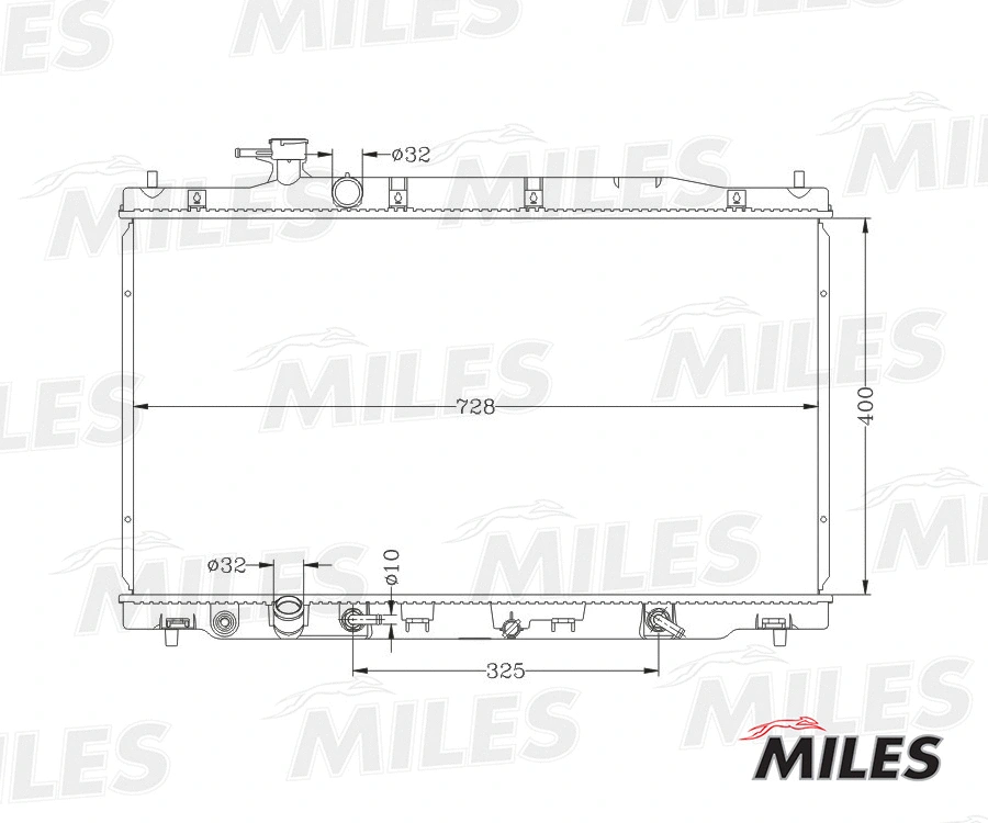 Radiateur, refroidissement du moteur MILES ACRB225