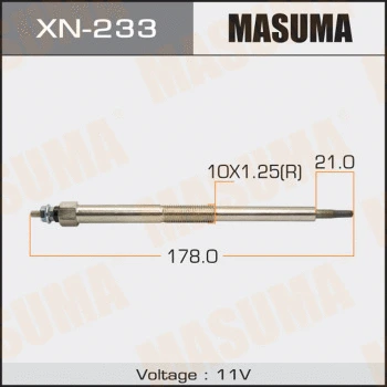 Bougie de préchauffage MASUMA XN-233
