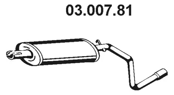 Silencieux central EBERSPÄCHER 03.007.81
