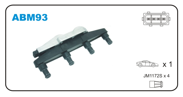 Bobine d'allumage JANMOR ABM93