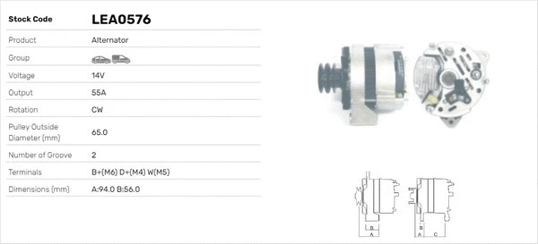 Alternateur LUSA LEA0576
