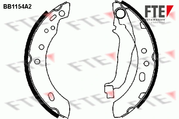 Jeu de mâchoires de frein FTE 9100029