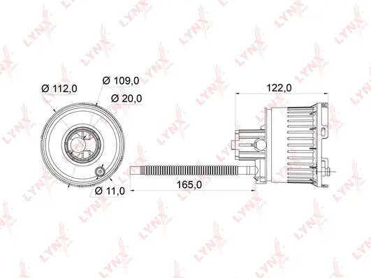 Filtre à carburant LYNXAUTO LF-964M