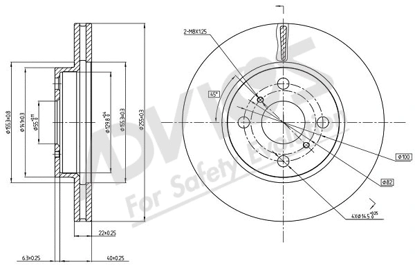 Disque de frein ADVICS-SEA A6F116