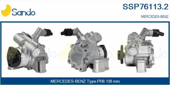 Pompe hydraulique, direction SANDO SSP76113.2