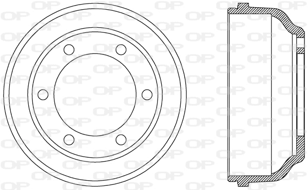 Tambour de frein OPEN PARTS BAD9057.10