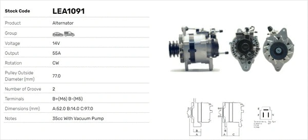Alternateur LUSA LEA1091