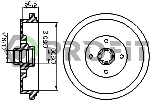 Tambour de frein PROFIT 5020-0097