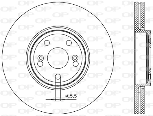 Disque de frein OPEN PARTS BDA2452.20