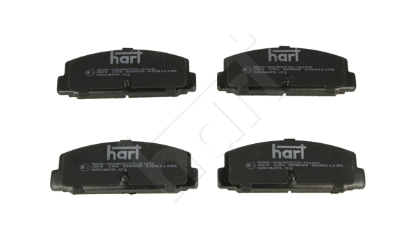 Kit de plaquettes de frein, frein à disque HART 224 136
