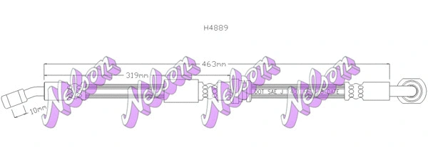 Flexible de frein KAWE H4889
