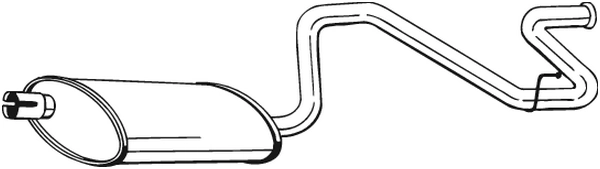 Silencieux arrière KLOKKERHOLM 281-869