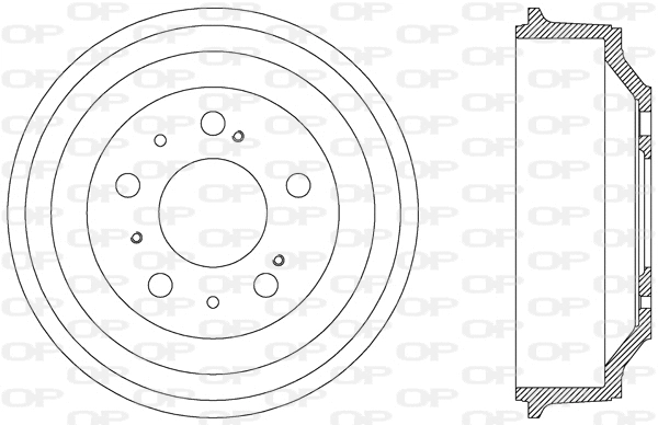 Tambour de frein OPEN PARTS BAD9024.10