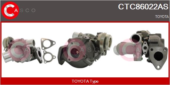 Turbocompresseur, suralimentation CASCO CTC86022AS