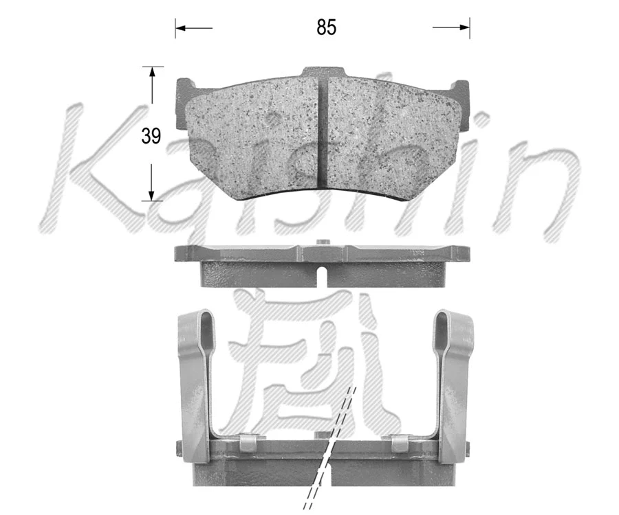 Kit de plaquettes de frein, frein à disque KAISHIN FK5016