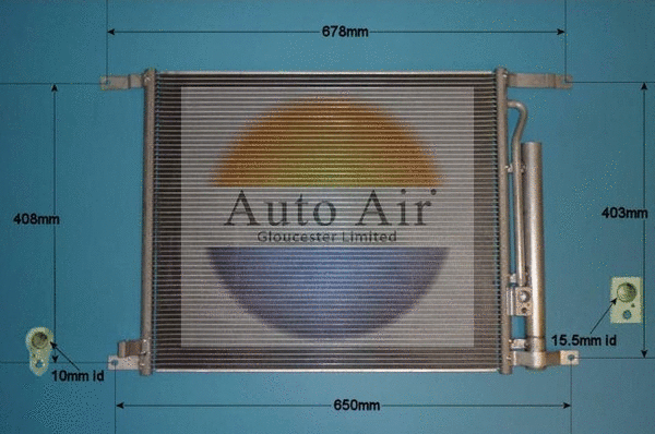 Condenseur, climatisation AUTO AIR GLOUCESTER 16-1364