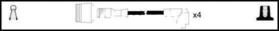 Kit de câbles d'allumage LEMARK HOES392