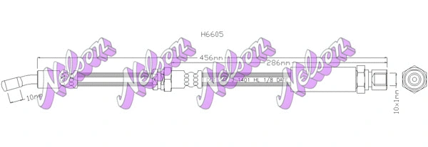 Flexible de frein KAWE H6605