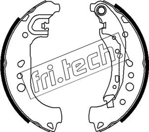 Jeu de mâchoires de frein fri.tech. 1253.718