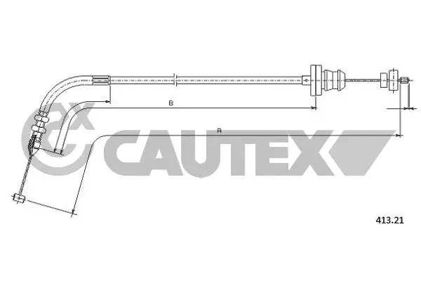 Câble d'accélération CAUTEX 019012