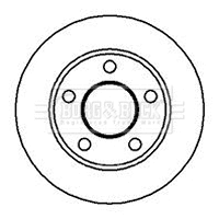 Disque de frein BORG & BECK BBD4125