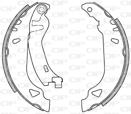 Jeu de mâchoires de frein OPEN PARTS BSA2094.00