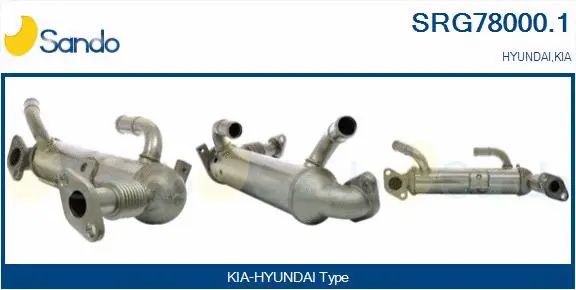 Radiateur, réaspiration des gaz d'échappement SANDO SRG78000.1
