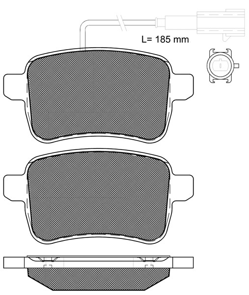 Kit de plaquettes de frein, frein à disque BSF 20316