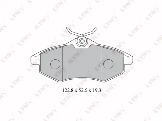 Kit de plaquettes de frein, frein à disque LYNXAUTO BD-2204