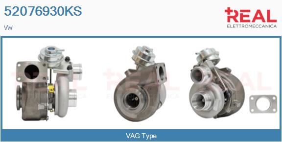 Turbocompresseur, suralimentation REAL 52076930KS
