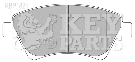 Kit de plaquettes de frein, frein à disque KEY PARTS KBP1821